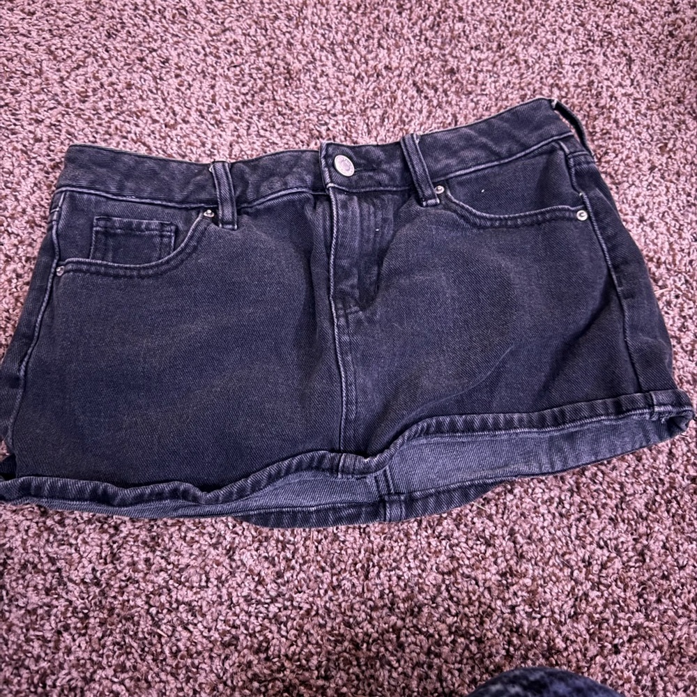 PacSun Charcoal Denim Skirt